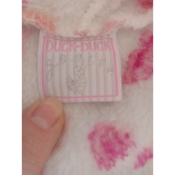 DUCK DUCK GOOSE Cozy Fleece Pink/ BUTTERFLY Infant Robe  ~ #D06406 ~ 0-9 Months - Picture 5 of 9